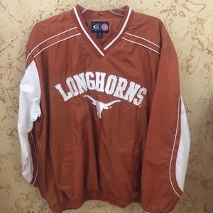 NWT Texas Longhorns pullover jacket/windbreaker